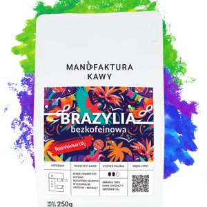 Brazylia Bezkofeinowa Kawa Świeżo Palona